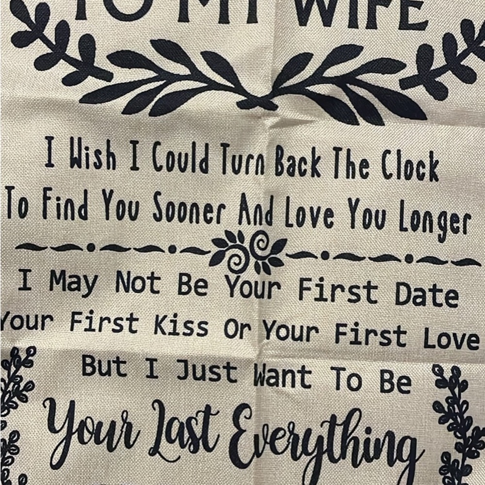 Decorative Pillow with Sentimental Quote